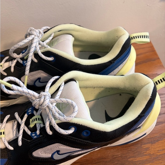 Nike Men's Chunky Sneaker in Black, Blue & Neon Yellow - Picture 6 of 10